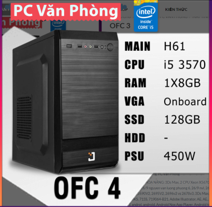 PC văn phòng H61 +i5-3470